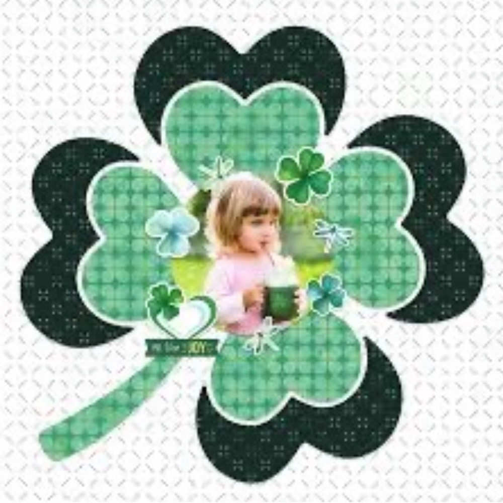 Creative Memories Shamrock Recipe Template - Picture 2 of 6